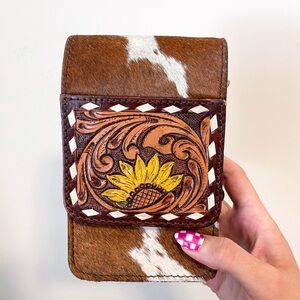 Cowhide Leather Phone Case / Wallet Purse